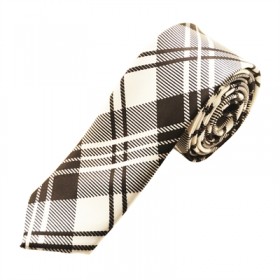 Mønstret hvidt slips