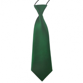 Mørkegrønt slips til børn